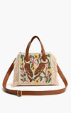 America & Beyond - Temur Leopard Fringed Tote