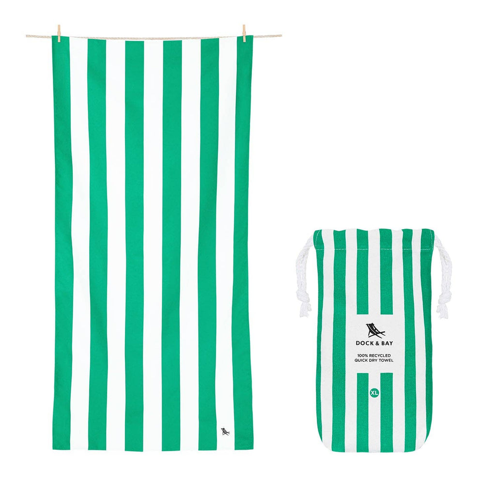 Dock & Bay UK - Dock & Bay Quick Dry Towels - Cabana - Cancun Green Extra Large (78x35") Dock & Bay UK Faire