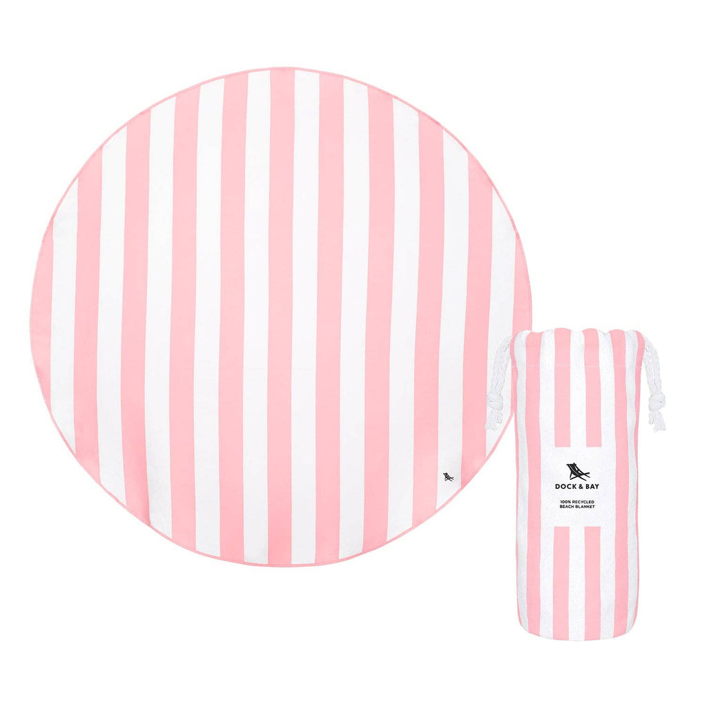 Dock & Bay UK - Dock & Bay Quick Dry Towels - Round - Malibu Pink Malibu Pink / Round (66x66") Dock & Bay UK Faire