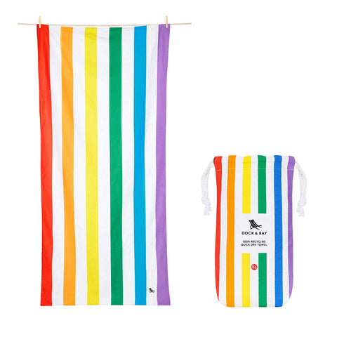 Dock & Bay UK - Dock & Bay Quick Dry Towels - Summer - Rainbow Skies Extra Large (78x35